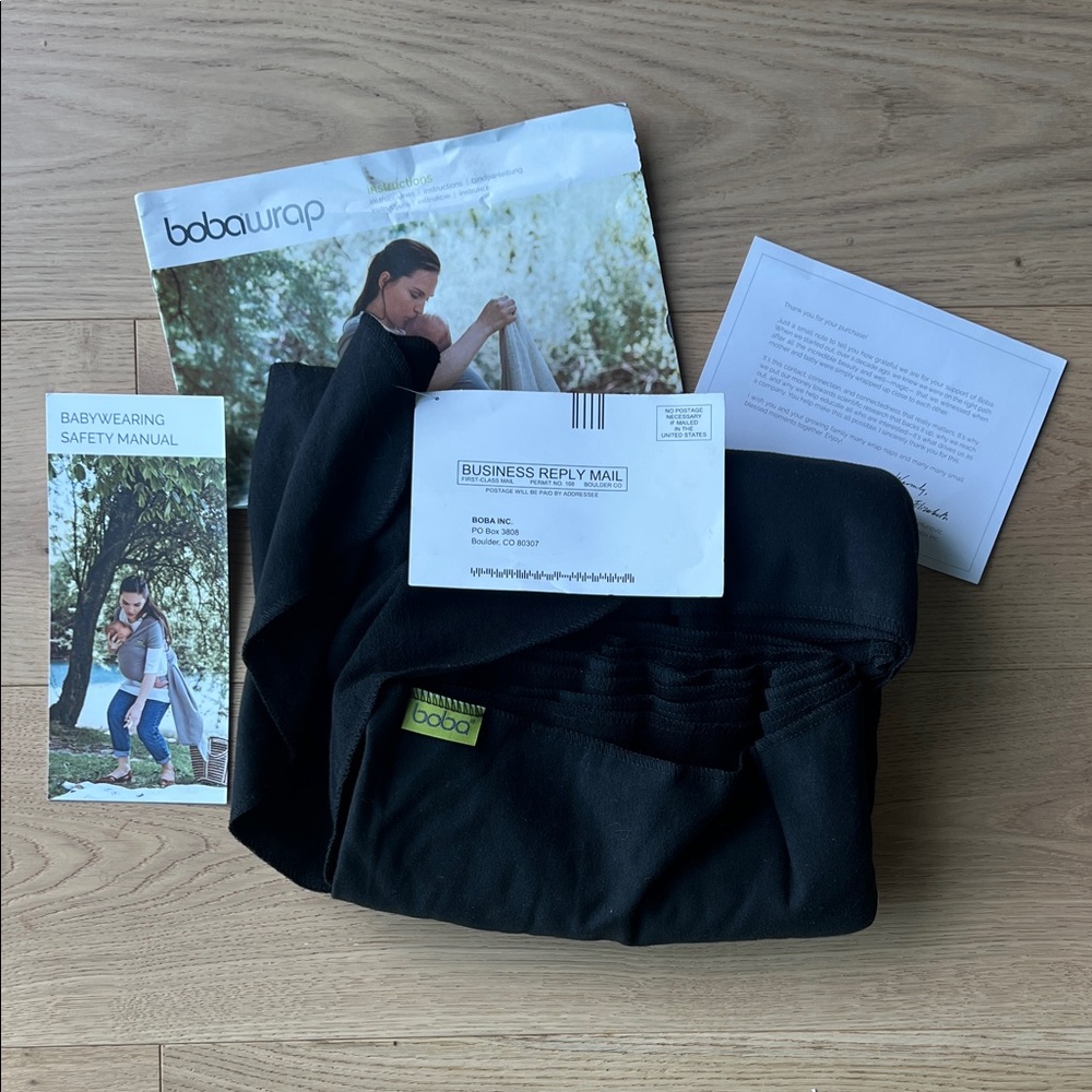 NWT Boba Baby-wearing Wrap - Black